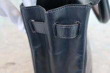 Load image into Gallery viewer, HERMES KELLY 32 Box carf leather Navy 〇R Engraving Hand bag 700100008
