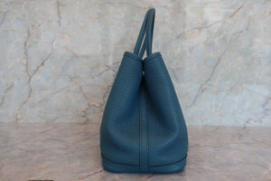 HERMES／エルメス ガーデンパーティTPM ネゴンダ コバルト □P刻印 トートバッグ 700060133