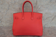 将图片加载到图库查看器，HERMES BIRKIN 35 Clemence leather Rose jaipur □P刻印 Hand bag 600070147
