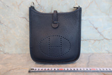 Load image into Gallery viewer, HERMES  EVELYNE TPM Clemence leather Blue nuit Y Engraving Shoulder bag 800040121
