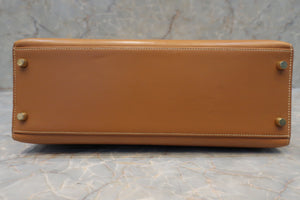 HERMES KELLY 32 Box carf leather Natural 〇Z刻印 Shoulder bag 700010122