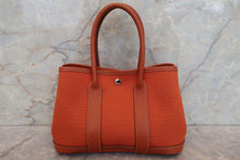 画像をギャラリービューアに読み込む, HERMES／エルメス ガーデンパーティTTPM トワルオフィシェ/レザー ポティロン □I刻印 トートバッグ 700110071

