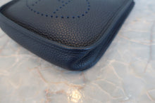 Load image into Gallery viewer, HERMES  EVELYNE TPM Clemence leather Blue nuit Y Engraving Shoulder bag 800040121
