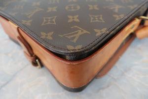 LOUIS VUITTON/ルイヴィトン カルトシエールMM PVC/ヌメ革 モノグラム ショルダーバッグ 700050050