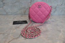 Load image into Gallery viewer, CHANEL Matelasse round chain shoulder bag Lambskin Pink/Silver hadware Shoulder bag 600040002
