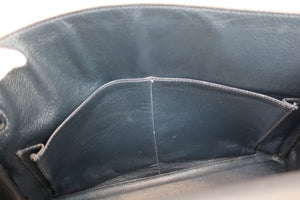 HERMES KELLY 32 Box carf leather Navy 〇R Engraving Hand bag 700100008