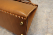 将图片加载到图库查看器，HERMES KELLY 32 Box carf leather Natural 〇Z刻印 Shoulder bag 700010122
