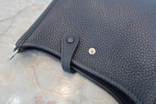 Load image into Gallery viewer, HERMES  EVELYNE TPM Clemence leather Blue nuit Y Engraving Shoulder bag 800040121
