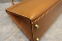 将图片加载到图库查看器，HERMES KELLY 32 Box carf leather Natural 〇Z刻印 Shoulder bag 700010122
