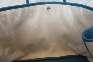 HERMES／エルメス ガーデンパーティPM ネゴンダ ブルーイズミール C刻印 トートバッグ 700070305