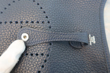 Load image into Gallery viewer, HERMES  EVELYNE TPM Clemence leather Blue nuit Y Engraving Shoulder bag 800040121
