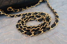 Load image into Gallery viewer, CHANEL Big Matelasse single flap chain shoulder bag Lambskin Black/Gold hadware Shoulder bag 600060111
