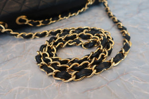 CHANEL Big Matelasse single flap chain shoulder bag Lambskin Black/Gold hadware Shoulder bag 600060111