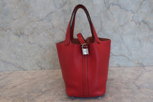 画像をギャラリービューアに読み込む, HERMES／エルメス ピコタンロックＰＭ トリヨンクレマンス ルージュガランス □Q刻印 ハンドバッグ 800030038
