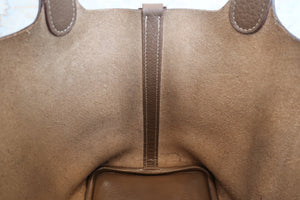 HERMES／エルメス ピコタンロックＰＭ トリヨンクレマンス エトゥープ □R刻印 ハンドバッグ 700040239