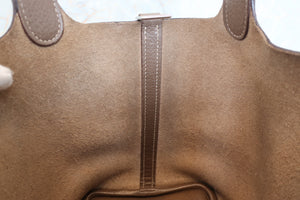 HERMES／エルメス ピコタンロックＰＭ トリヨンクレマンス エトゥープ □R刻印 ハンドバッグ 700040239