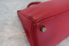 将图片加载到图库查看器，HERMES KELLY 32 Graine Couchevel leather Rouge vif 〇U刻印 Shoulder bag 600100037
