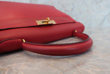 将图片加载到图库查看器，HERMES KELLY 32 Graine Couchevel leather Rouge vif 〇U刻印 Shoulder bag 600100037
