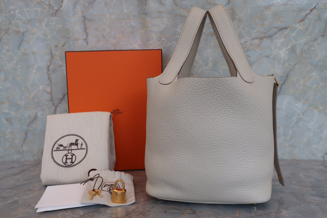 HERMES／エルメス ピコタンロックＰＭ トリヨンクレマンス クレ C刻印 ハンドバッグ 700090018