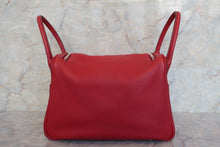 将图片加载到图库查看器，HERMES LINDY 30 Clemence leather Rouge garance □K刻印 Shoulder bag 600110077
