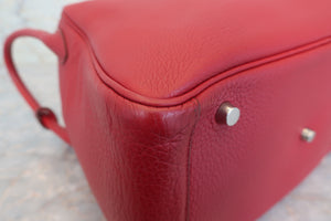 HERMES LINDY 30 Clemence leather Rouge garance □K刻印 Shoulder bag 600110077