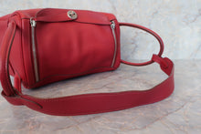 将图片加载到图库查看器，HERMES LINDY 30 Clemence leather Rouge garance □K刻印 Shoulder bag 600110077
