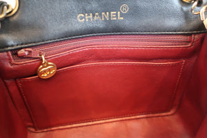 CHANEL Mini Matelasse single flap chain shoulder bag Lambskin Black/Gold hadware Shoulder bag 700100038