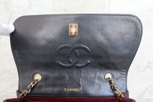 CHANEL/シャネル マトラッセシングルフラップチェーンショルダーバッグ ラムスキン ブラック/ゴールド金具 ショルダーバッグ 600080004