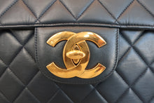 Load image into Gallery viewer, CHANEL Medium Matelasse single flap chain shoulder bag Lambskin Navy/Gold hadware Shoulder bag 700010107
