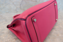 画像をギャラリービューアに読み込む, HERMES／エルメス バーキン30 パーソナルオーダー シェーブル ローズショッキング/パルム □M刻印 ハンドバッグ 700110078
