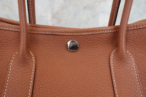 HERMES／エルメス ガーデンパーティＴＰＭ ネゴンダ ゴールド □N刻印 トートバッグ 700060207