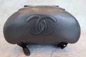 CHANEL Matelasse chain back pack Lambskin Black/Gold hadware Back pack 700090181