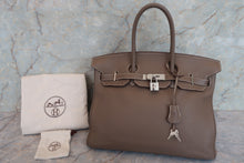 画像をギャラリービューアに読み込む, HERMES／エルメス バーキン35 トリヨンクレマンス エトゥープ □O刻印 ハンドバッグ 700060122
