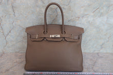 画像をギャラリービューアに読み込む, HERMES／エルメス バーキン35 トリヨンクレマンス エトゥープ □O刻印 ハンドバッグ 700060122
