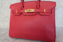 将图片加载到图库查看器，HERMES BIRKIN 30 Graine Couchevel leather Rouge vif 〇X刻印 Hand bag 500100252
