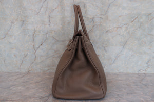 HERMES／エルメス バーキン35 トリヨンクレマンス エトゥープ □O刻印 ハンドバッグ 700060122
