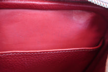 将图片加载到图库查看器，HERMES LINDY 30 Clemence leather Rouge garance □K刻印 Shoulder bag 600110077
