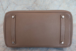 HERMES／エルメス バーキン35 トリヨンクレマンス エトゥープ □O刻印 ハンドバッグ 700060122