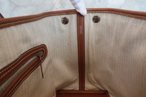 HERMES／エルメス ガーデンパーティＴＰＭ ネゴンダ ゴールド □N刻印 トートバッグ 700060207
