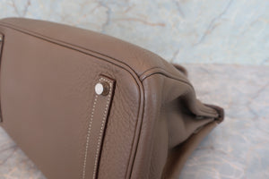 HERMES／エルメス バーキン35 トリヨンクレマンス エトゥープ □O刻印 ハンドバッグ 700060122