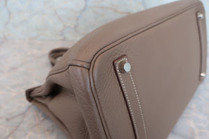 HERMES／エルメス バーキン35 トリヨンクレマンス エトゥープ □O刻印 ハンドバッグ 700060122