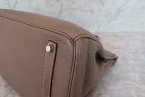 HERMES／エルメス バーキン35 トリヨンクレマンス エトゥープ □O刻印 ハンドバッグ 700060122