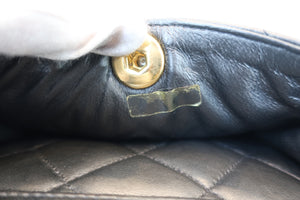 CHANEL Matelasse chain back pack Lambskin Black/Gold hadware Back pack 700090181