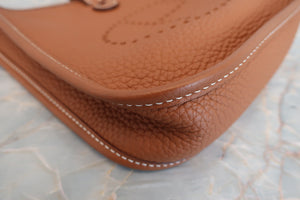 HERMES  EVELYNE TPM Clemence leather Gold Z刻印 Shoulder bag 700060246