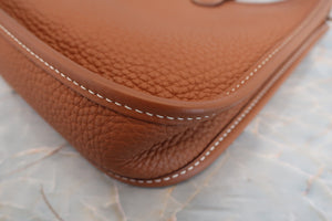 HERMES  EVELYNE TPM Clemence leather Gold Z刻印 Shoulder bag 700060246