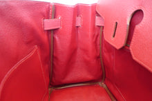 将图片加载到图库查看器，HERMES BIRKIN 30 Graine Couchevel leather Rouge vif 〇X刻印 Hand bag 500100252
