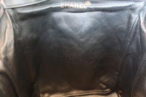 CHANEL Matelasse chain back pack Lambskin Black/Gold hadware Back pack 700090181