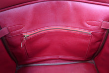 将图片加载到图库查看器，HERMES BIRKIN 30 Graine Couchevel leather Rouge vif 〇X刻印 Hand bag 500100252
