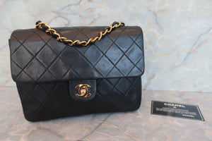 CHANEL/シャネル ミニマトラッセシングルフラップチェーンショルダーバッグ ラムスキン ブラック/ゴールド金具 ショルダーバッグ 700070218