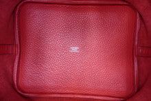 将图片加载到图库查看器，HERMES PICOTIN LOCK MM Clemence leather Rouge tomate A刻印 Hand bag 600090251
